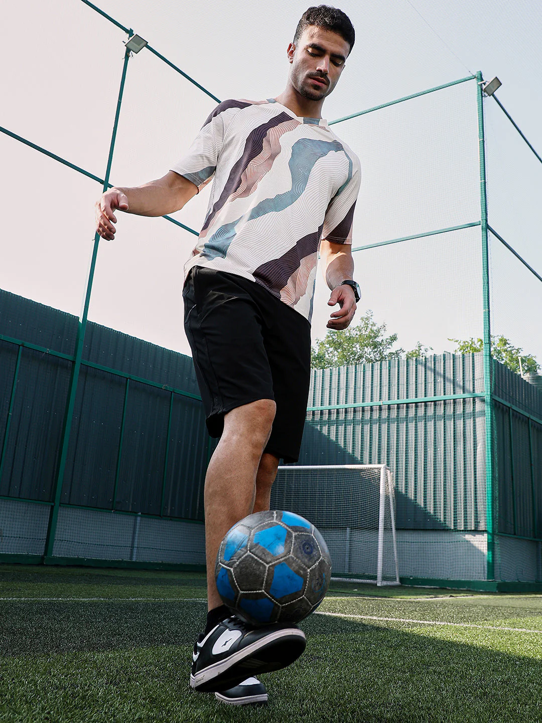 Abstract TopographyActivewear T-Shirt - Image 6
