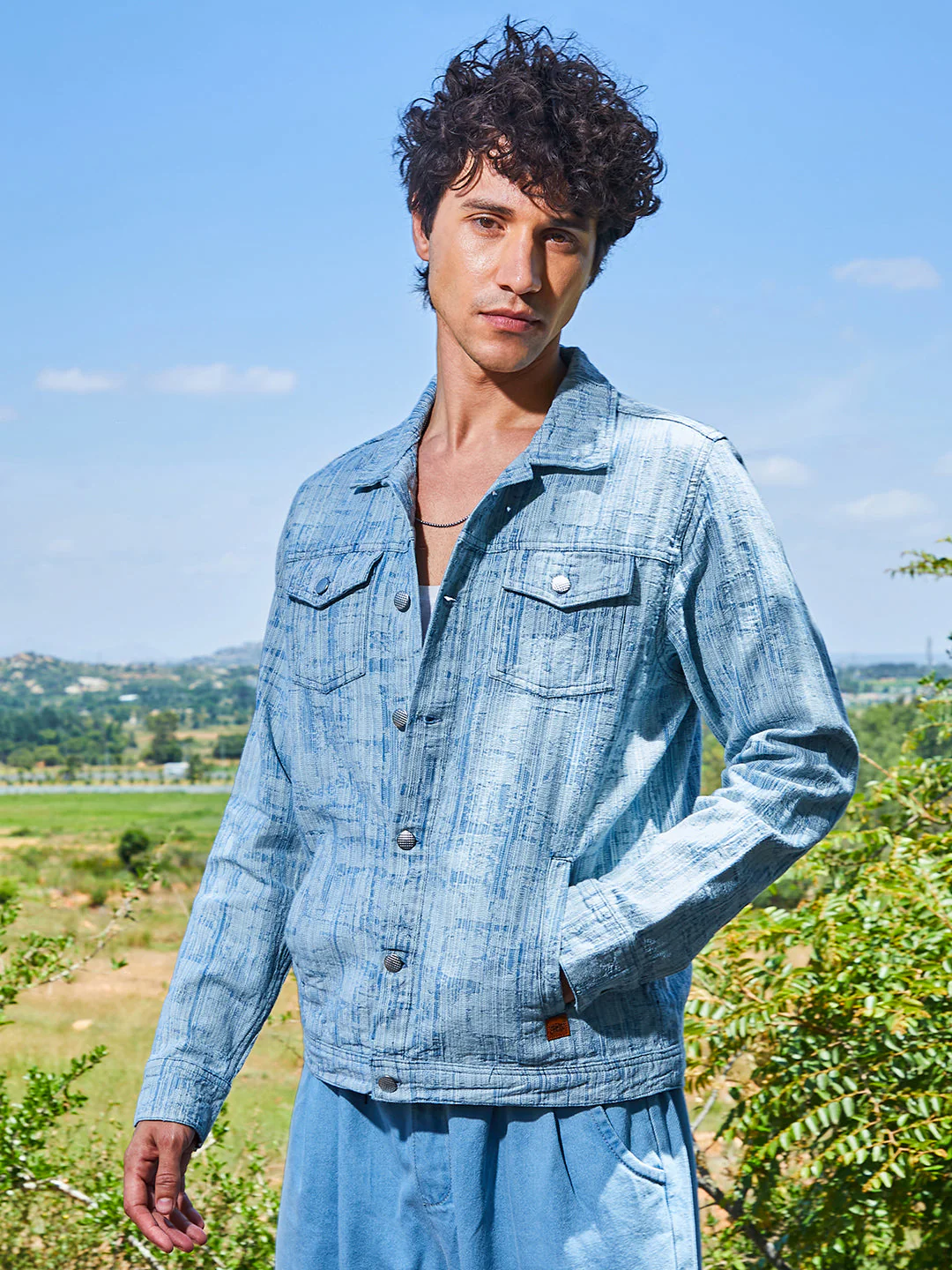 Heavily Washed Denim Jacket - Image 3