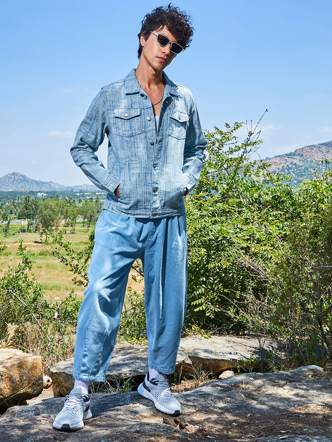 Heavily Washed Denim Jacket - Image 6
