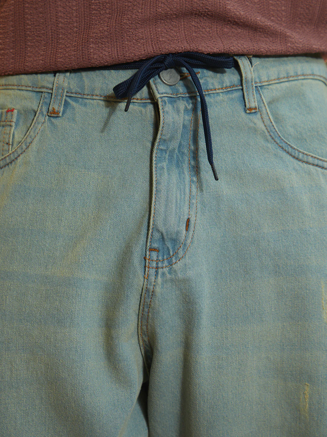 Light-Wash Straight-Fit Denim Jeans - Image 7