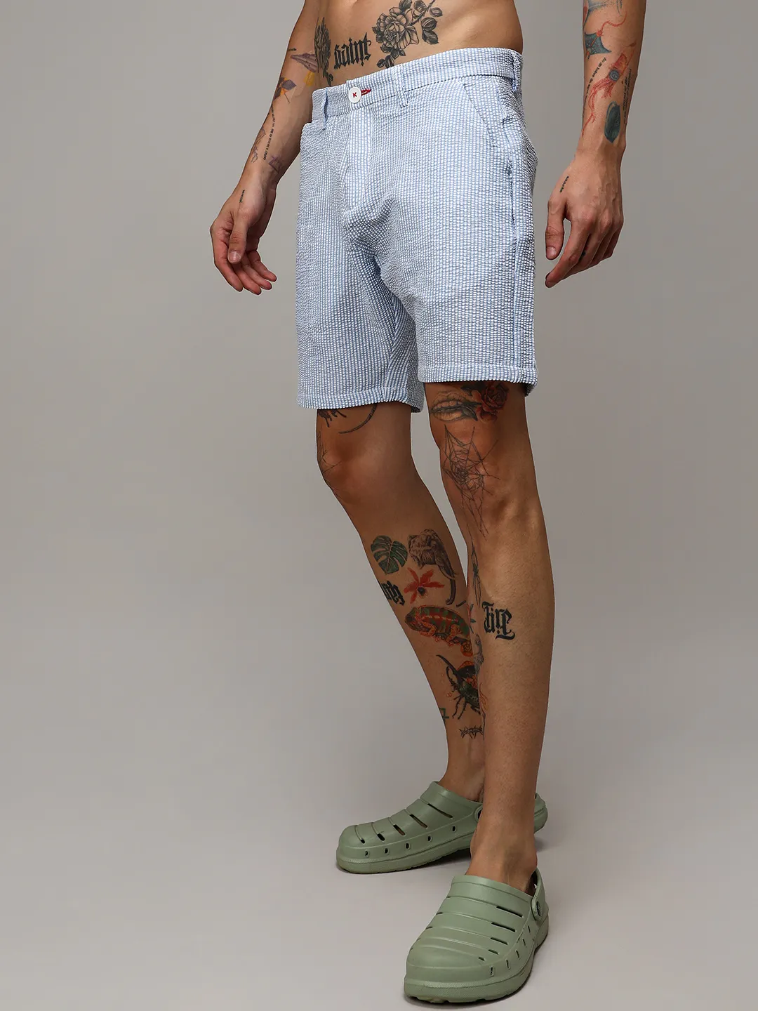 Seersucker Stripe Shorts - Image 3