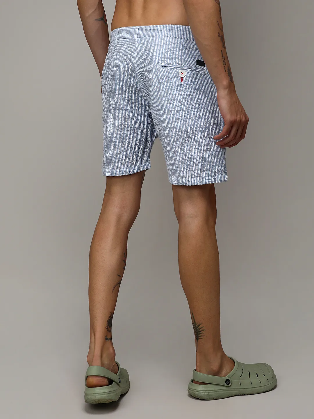 Seersucker Stripe Shorts - Image 4
