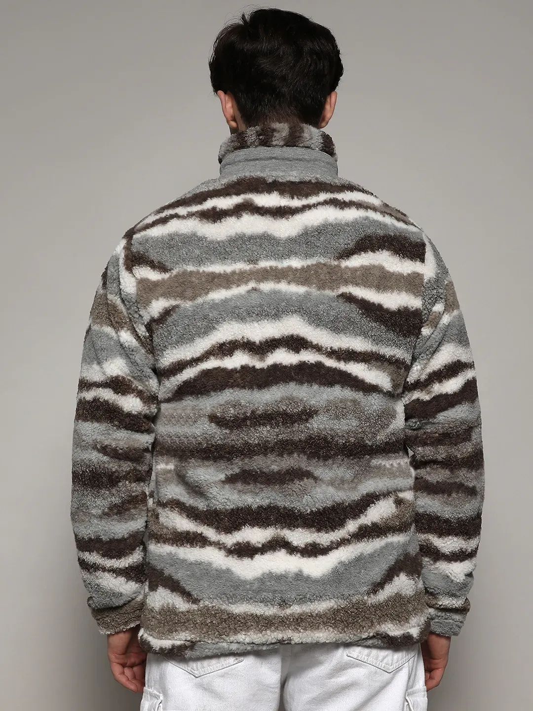 Camouflage Sherpa Puffer Jacket - Image 4