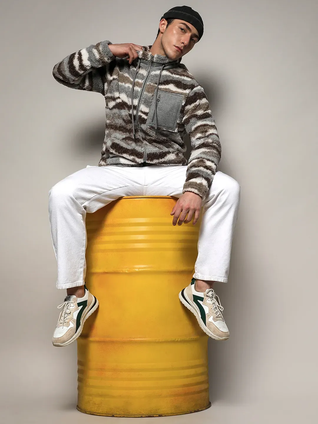 Camouflage Sherpa Puffer Jacket - Image 6
