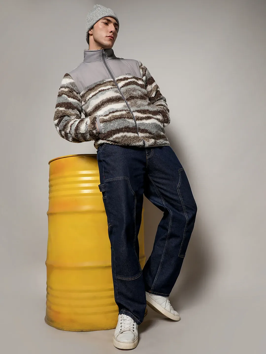 Camouflage Sherpa Zip-Front Jacket - Image 6