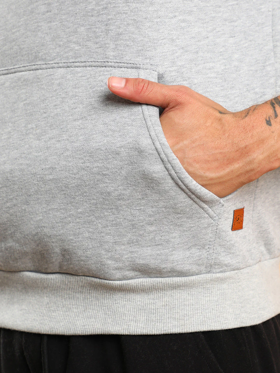 Pullover Hoodie With Contrast Drawstring - Image 8