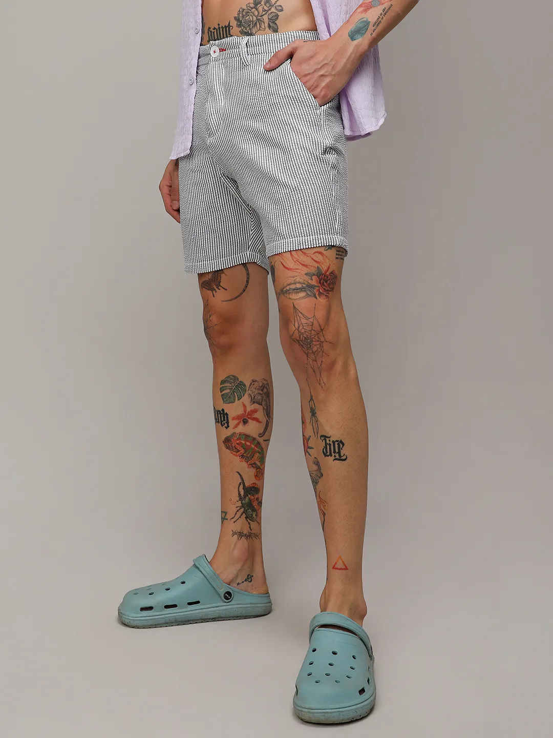 Seersucker Stripe Shorts - Image 3