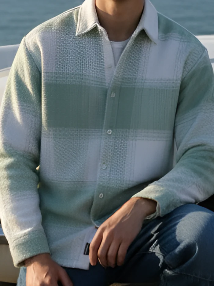 Vignette-Checkered Oversized Shirt - Image 6