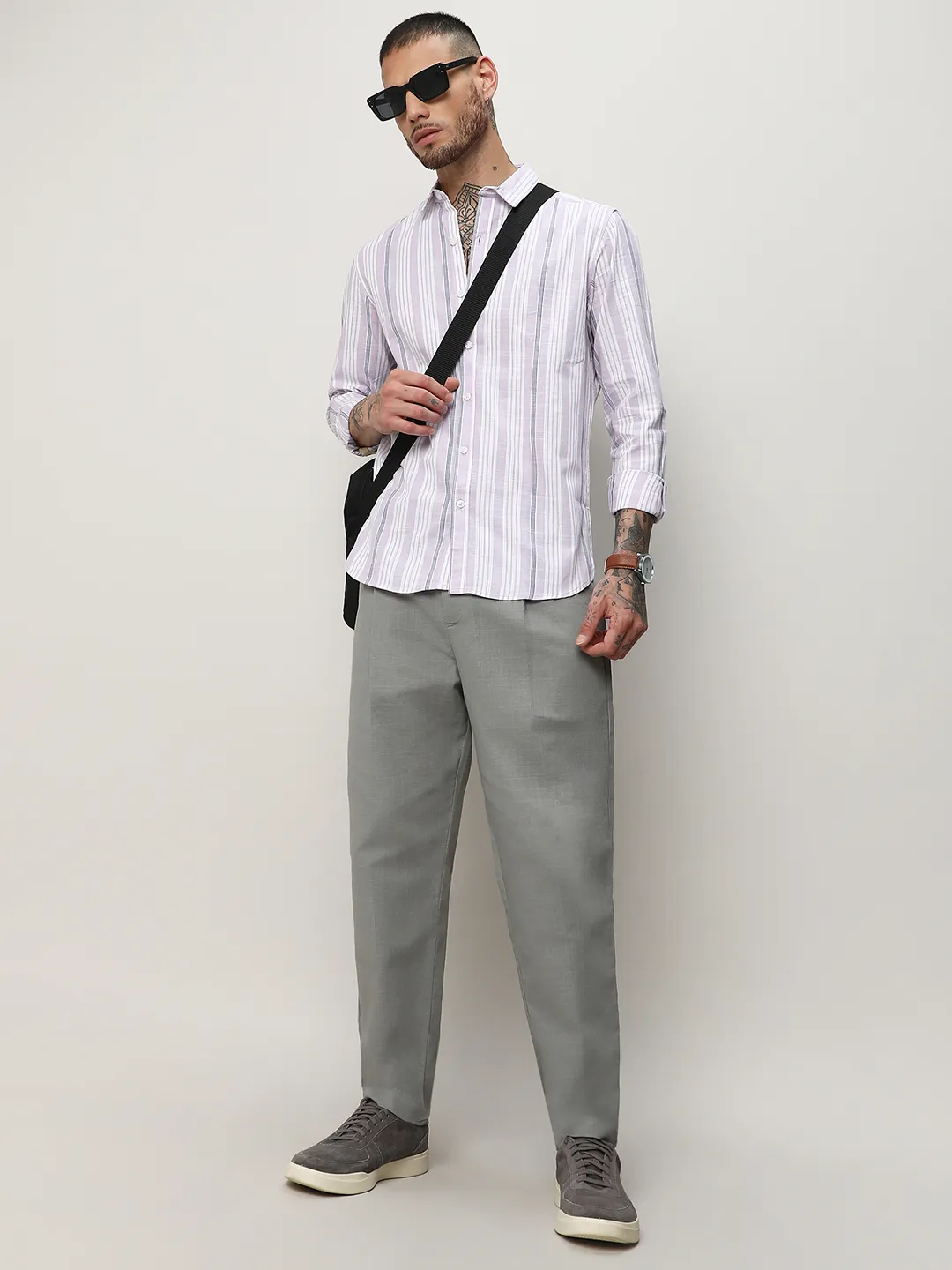 Barcode Striped Shirt - Image 6