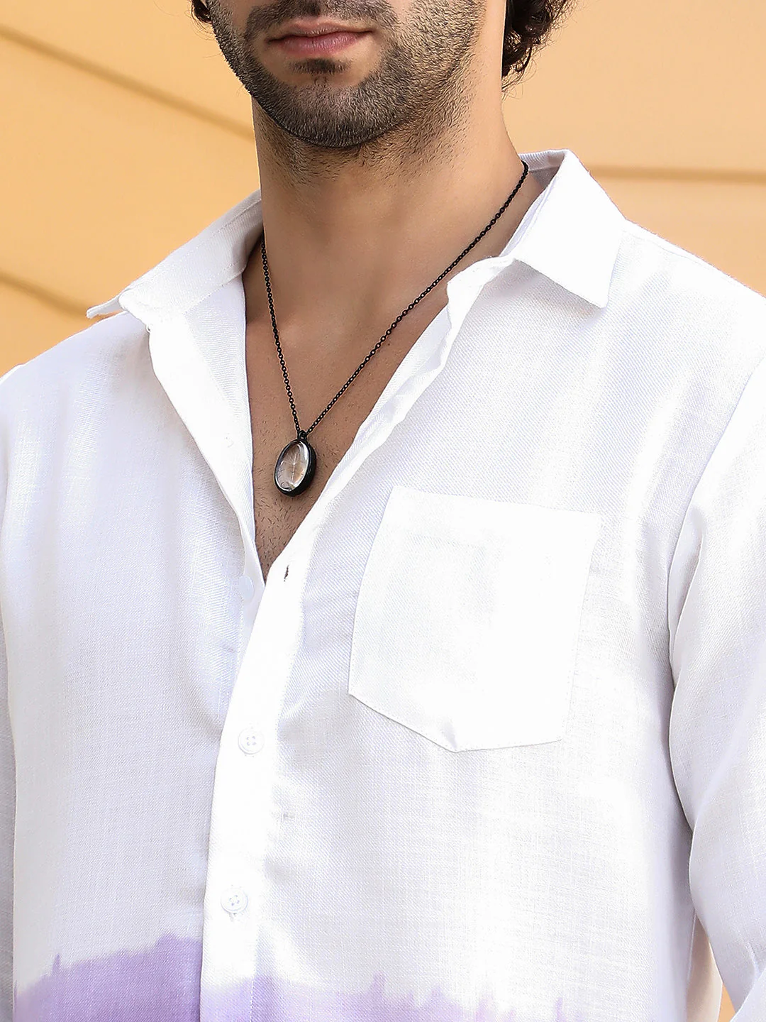 Ombre-Plunge Regular Shirt - Image 8