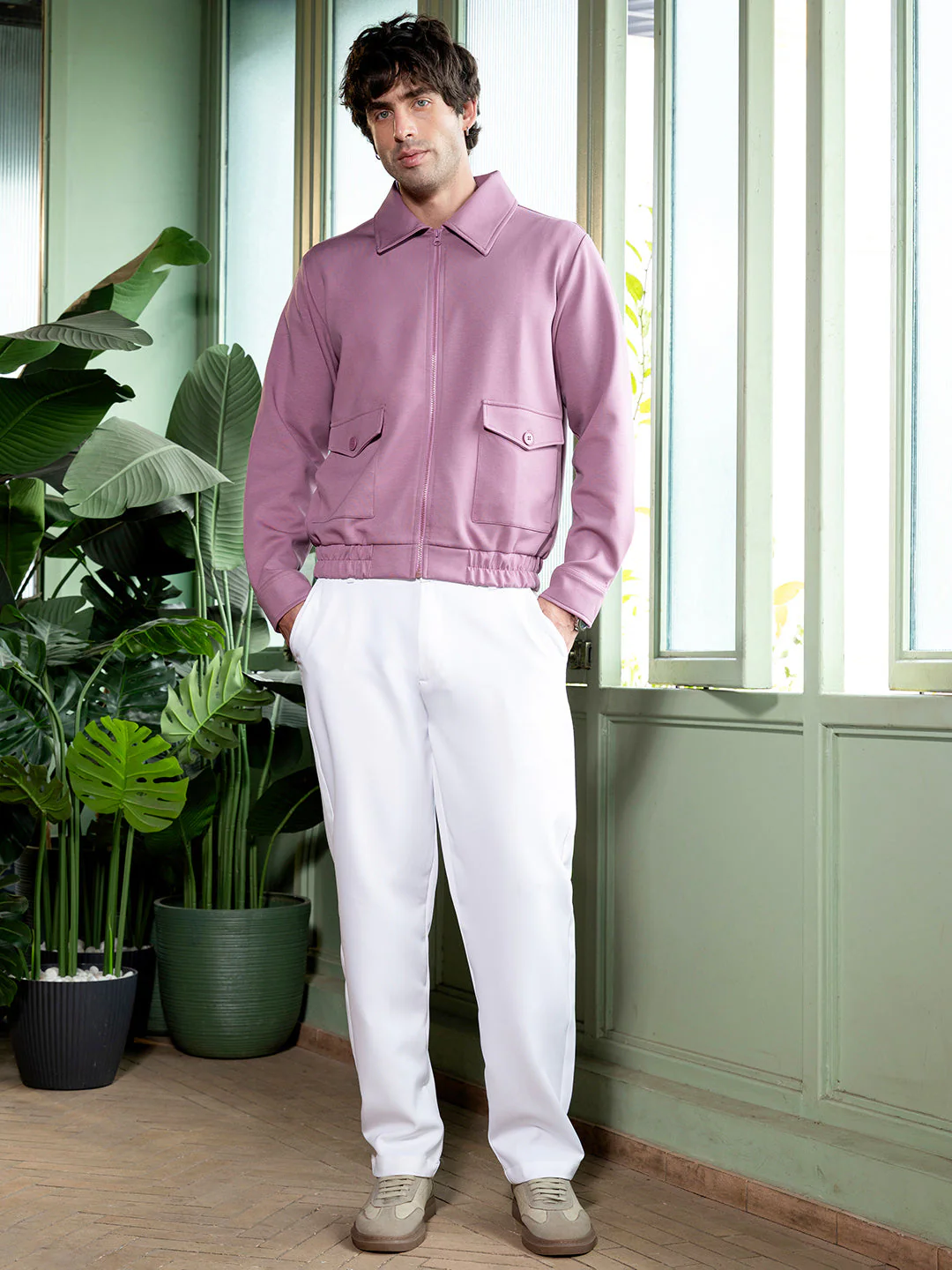 Zip-Front Knit Jacket - Image 5