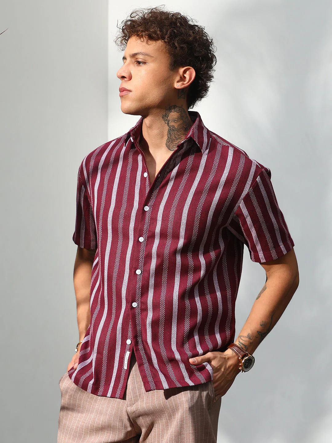 Pencil Striped Shirt - Image 3