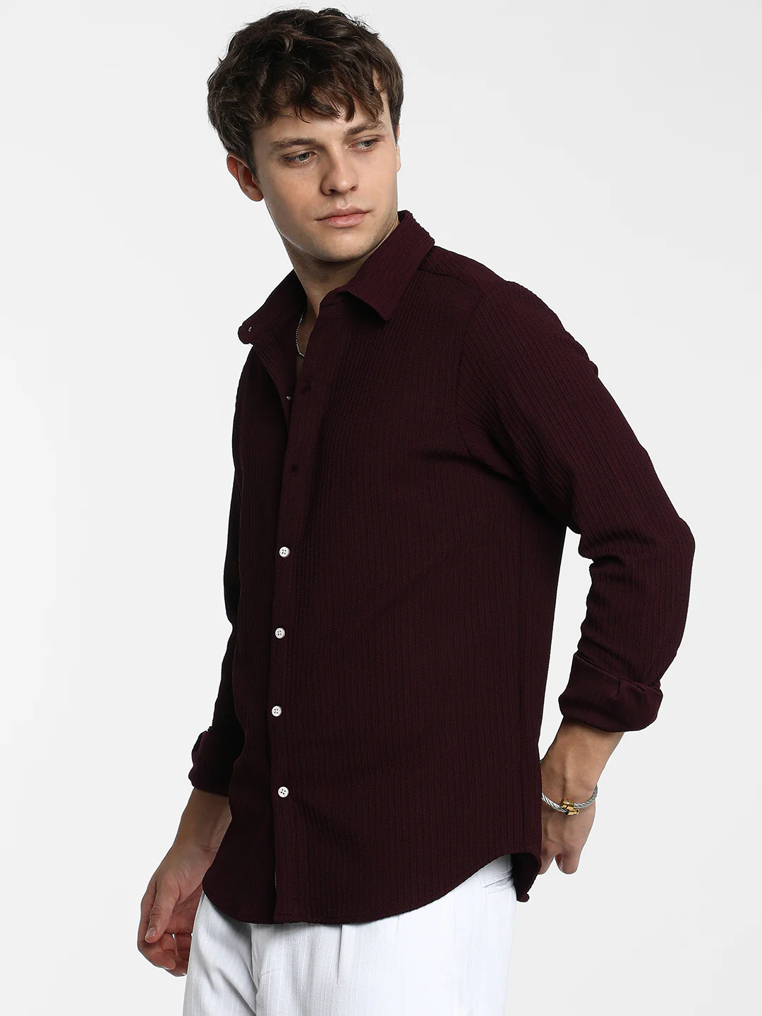 Stripe-Creased Shirt - Image 11
