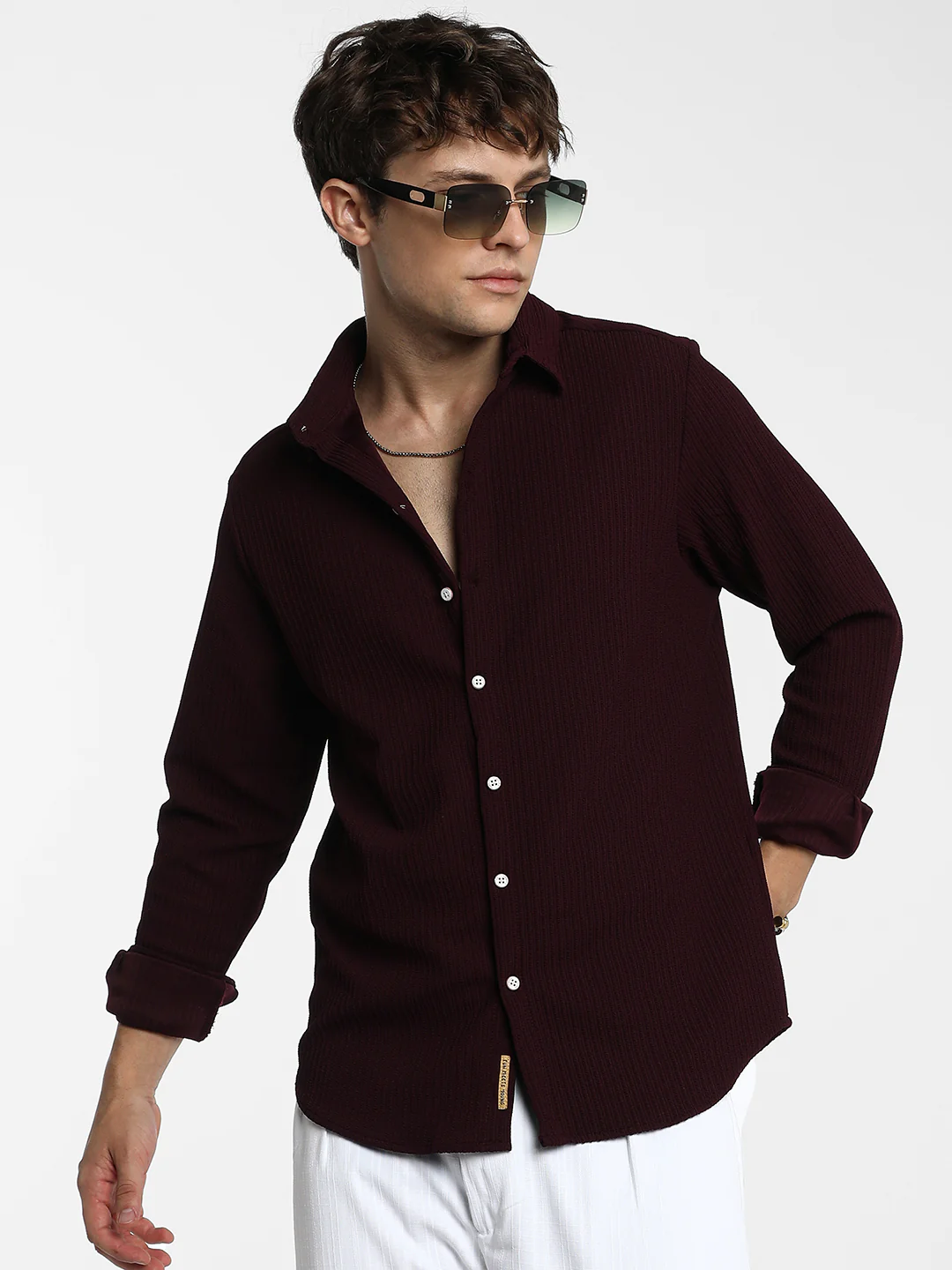 Stripe-Creased Shirt - Image 9