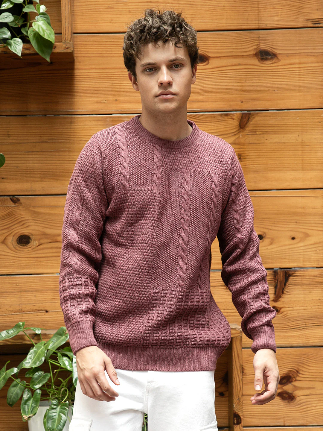 Twist-Knit Pullover Sweater - Image 2