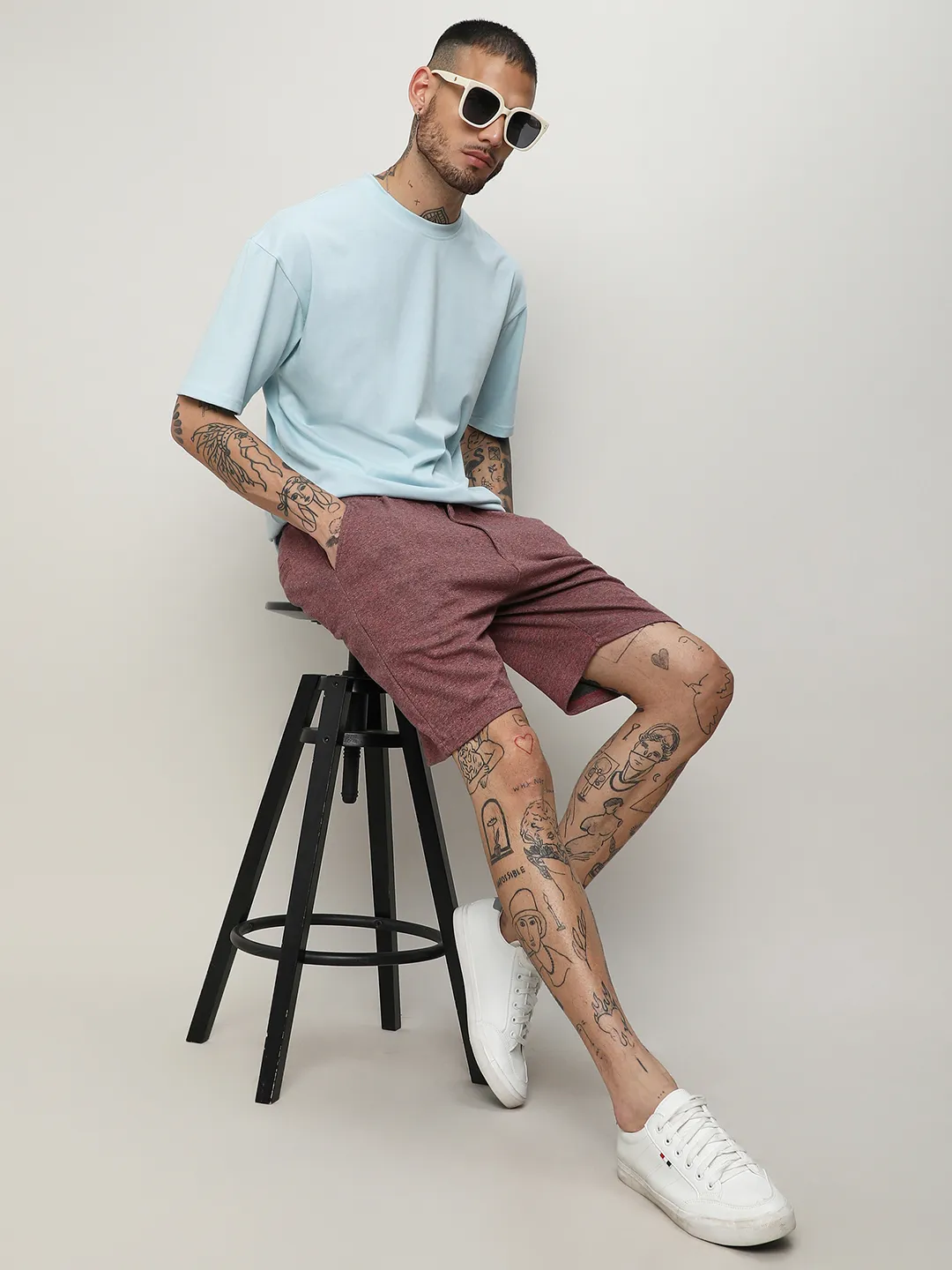 Knitted Chino Shorts - Image 6