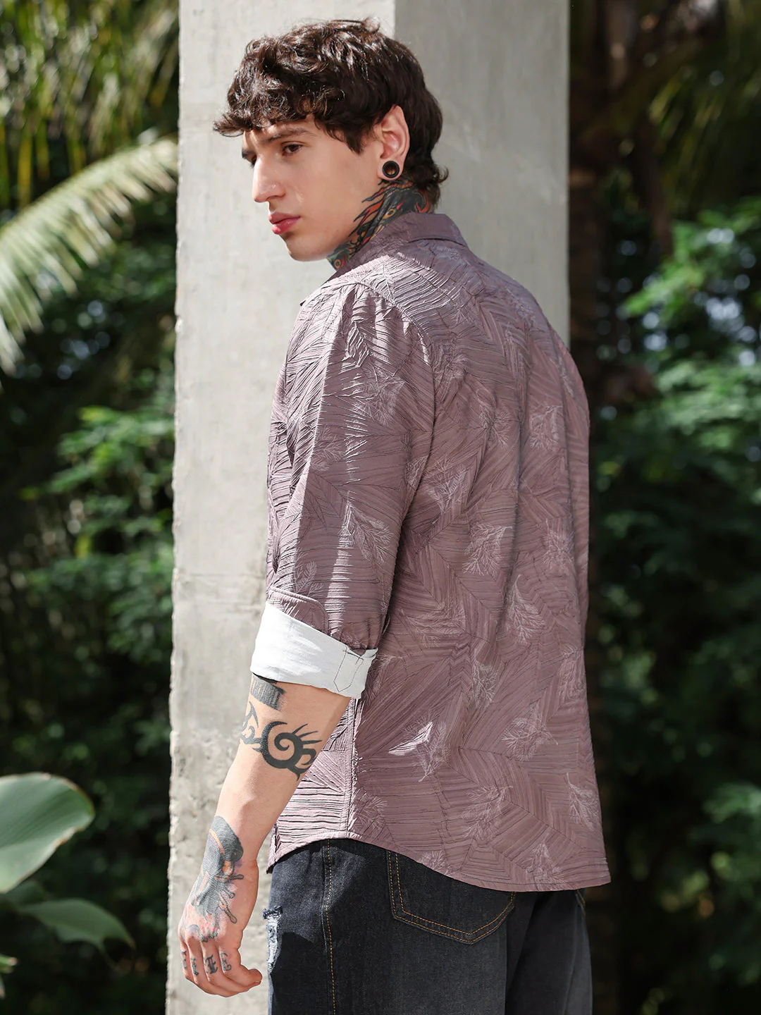 Foliage-Imprinted Tactile Shirt - Image 4
