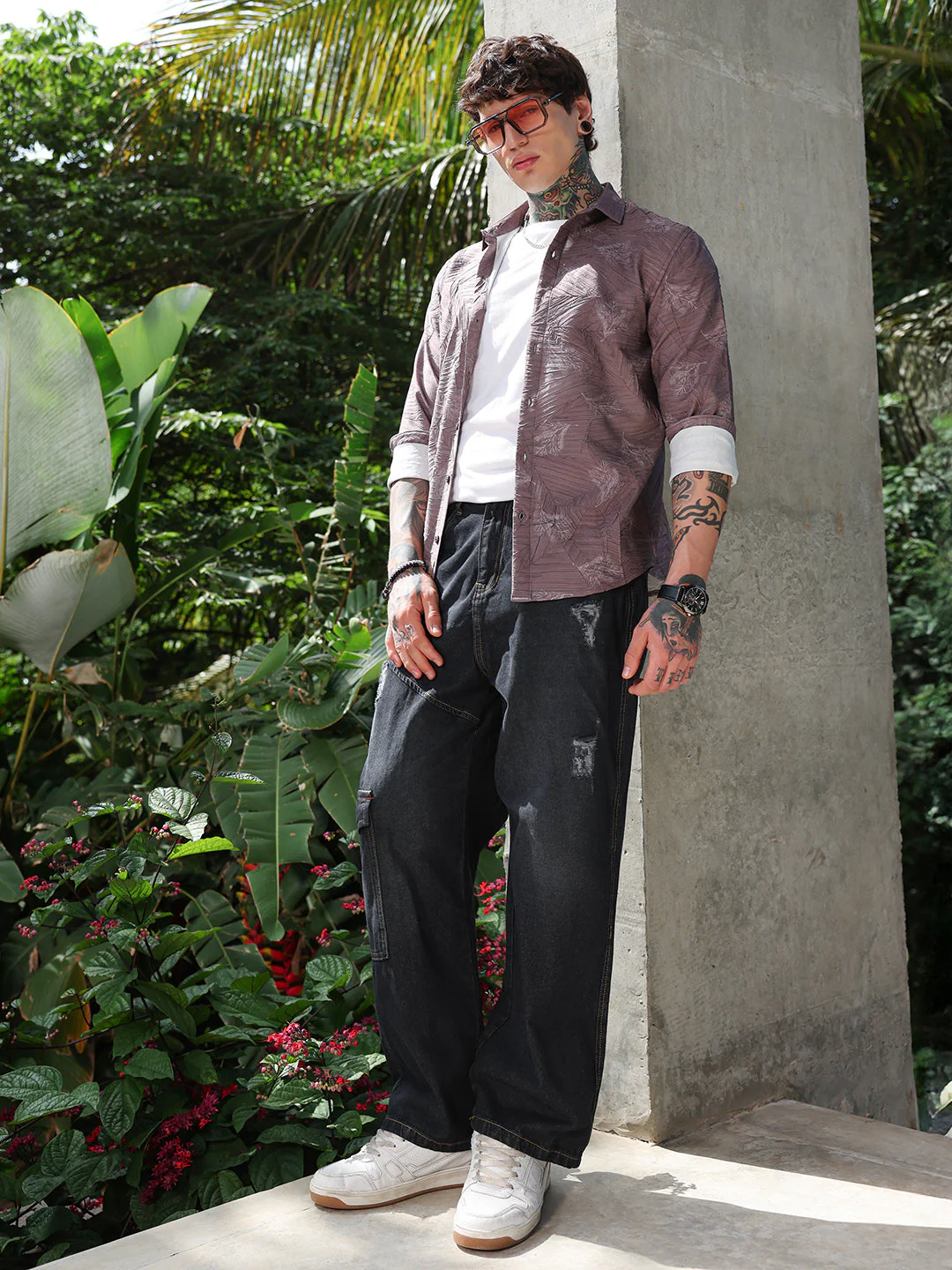 Foliage-Imprinted Tactile Shirt - Image 6