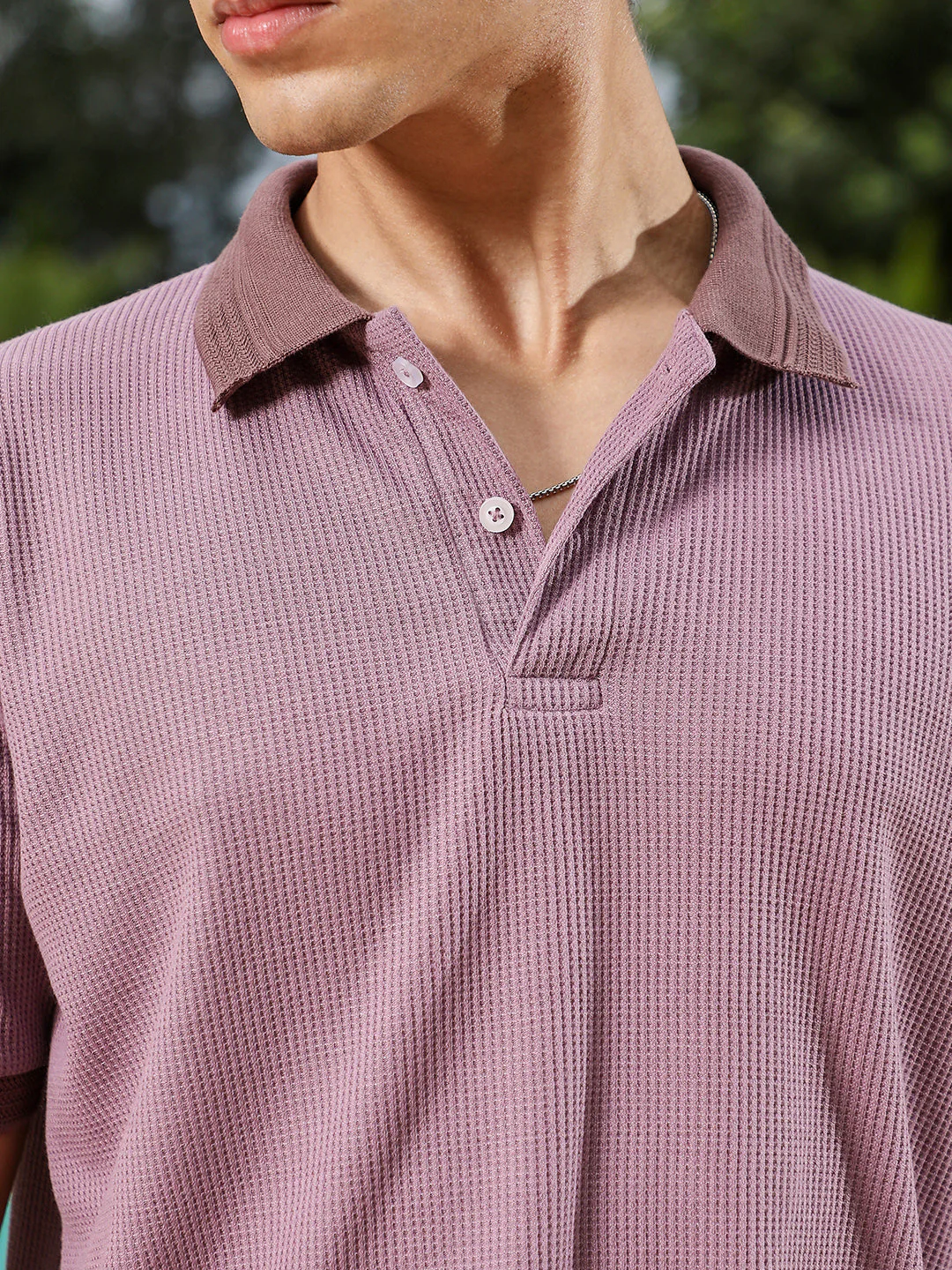 Textured-Knit Polo T-Shirt - Image 7