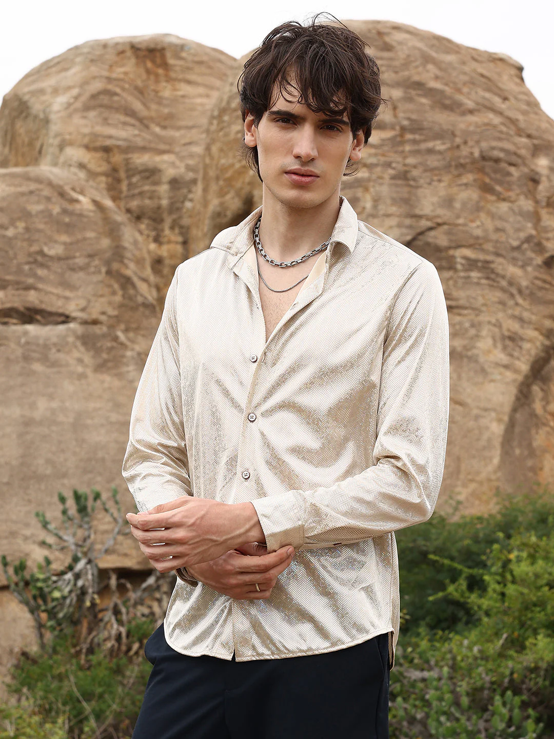 Sheen Chevron Shirt - Image 3