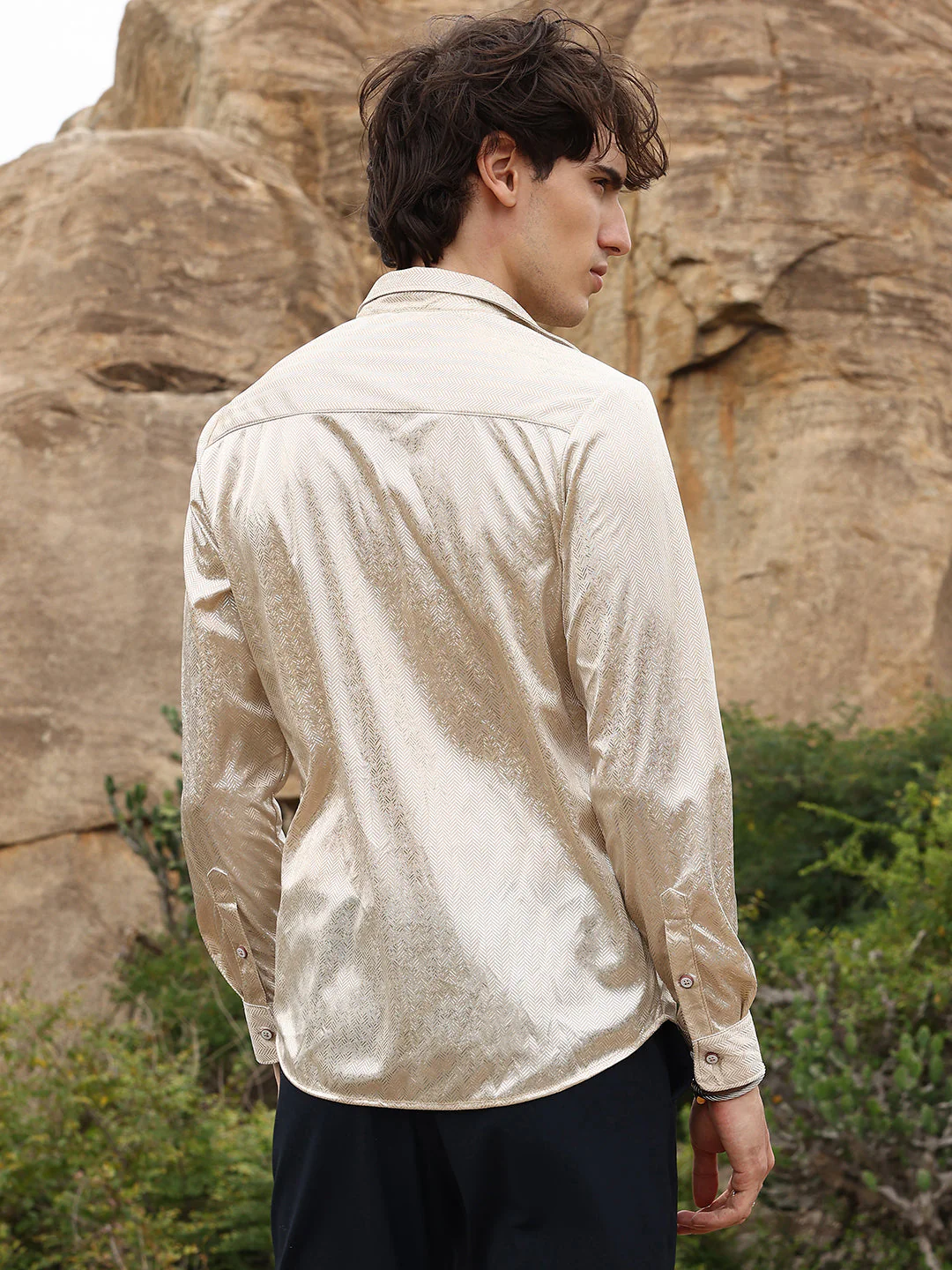 Sheen Chevron Shirt - Image 4