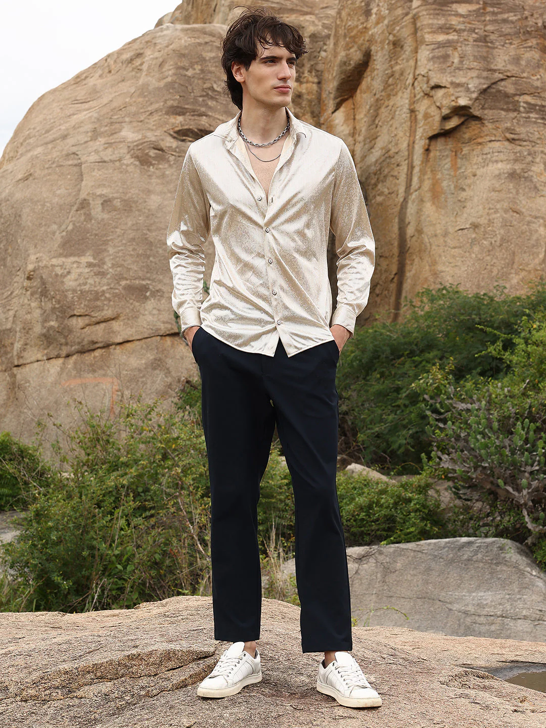 Sheen Chevron Shirt - Image 5