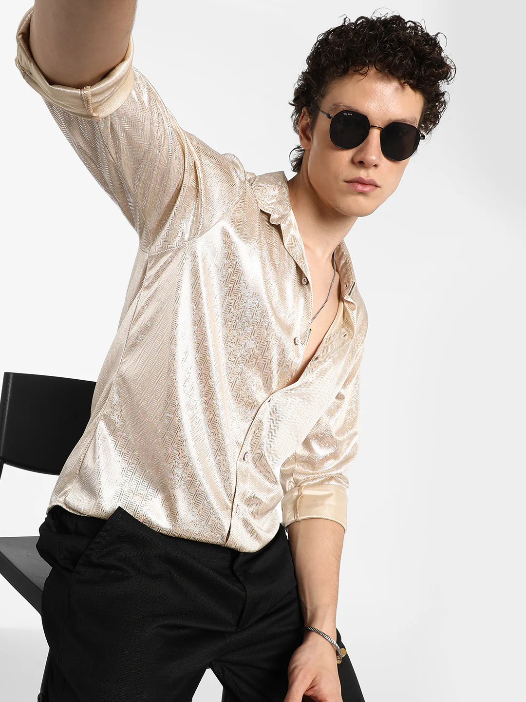 Sheen Chevron Shirt - Image 8