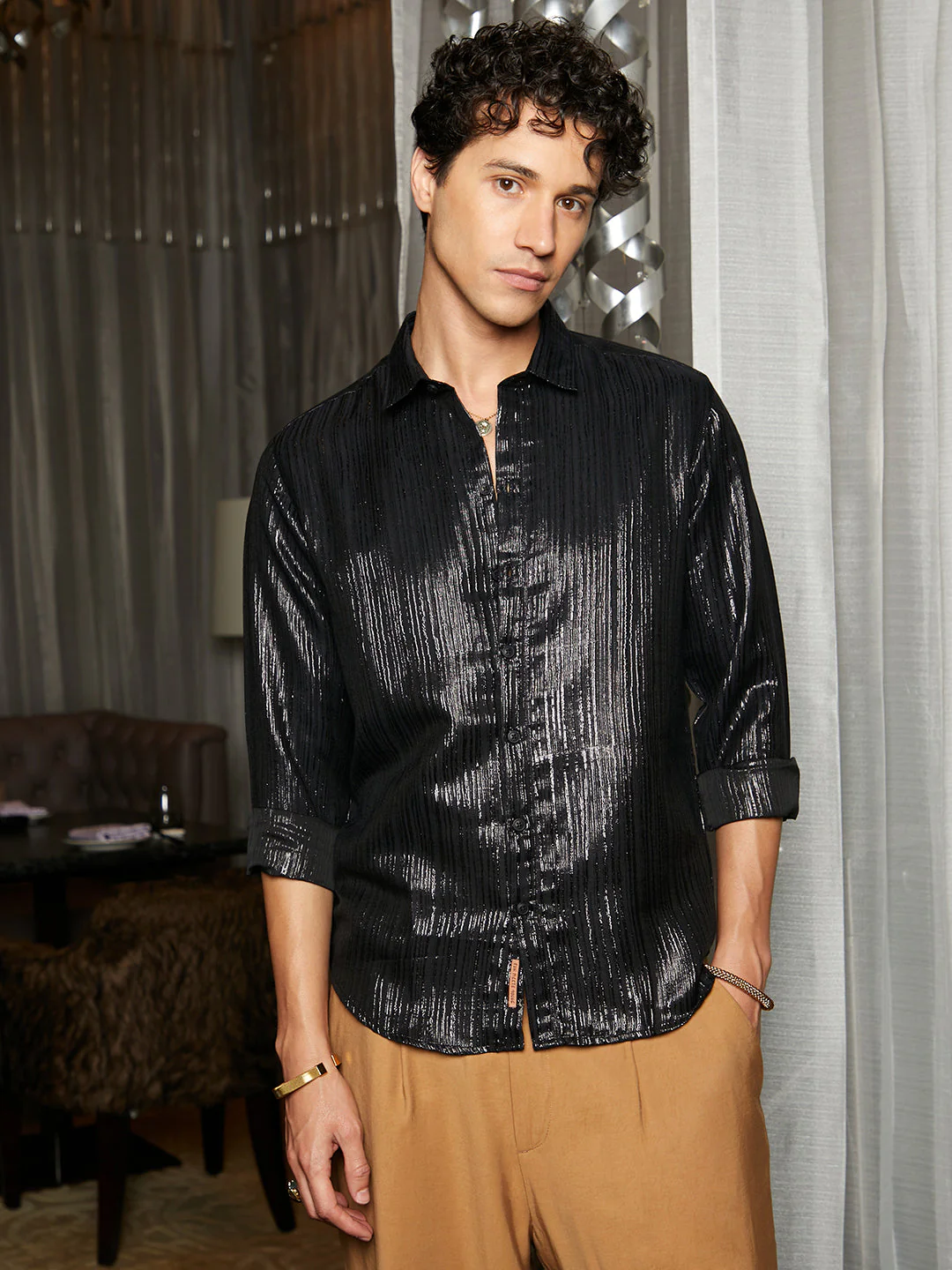 Metallic Blushed Shirt - Image 2