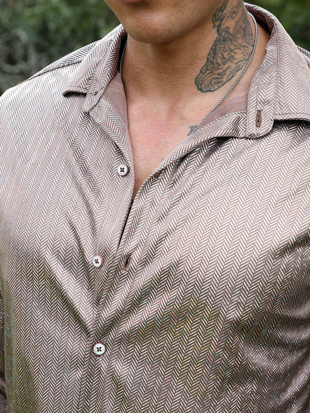 Sheen Chevron Shirt - Image 7