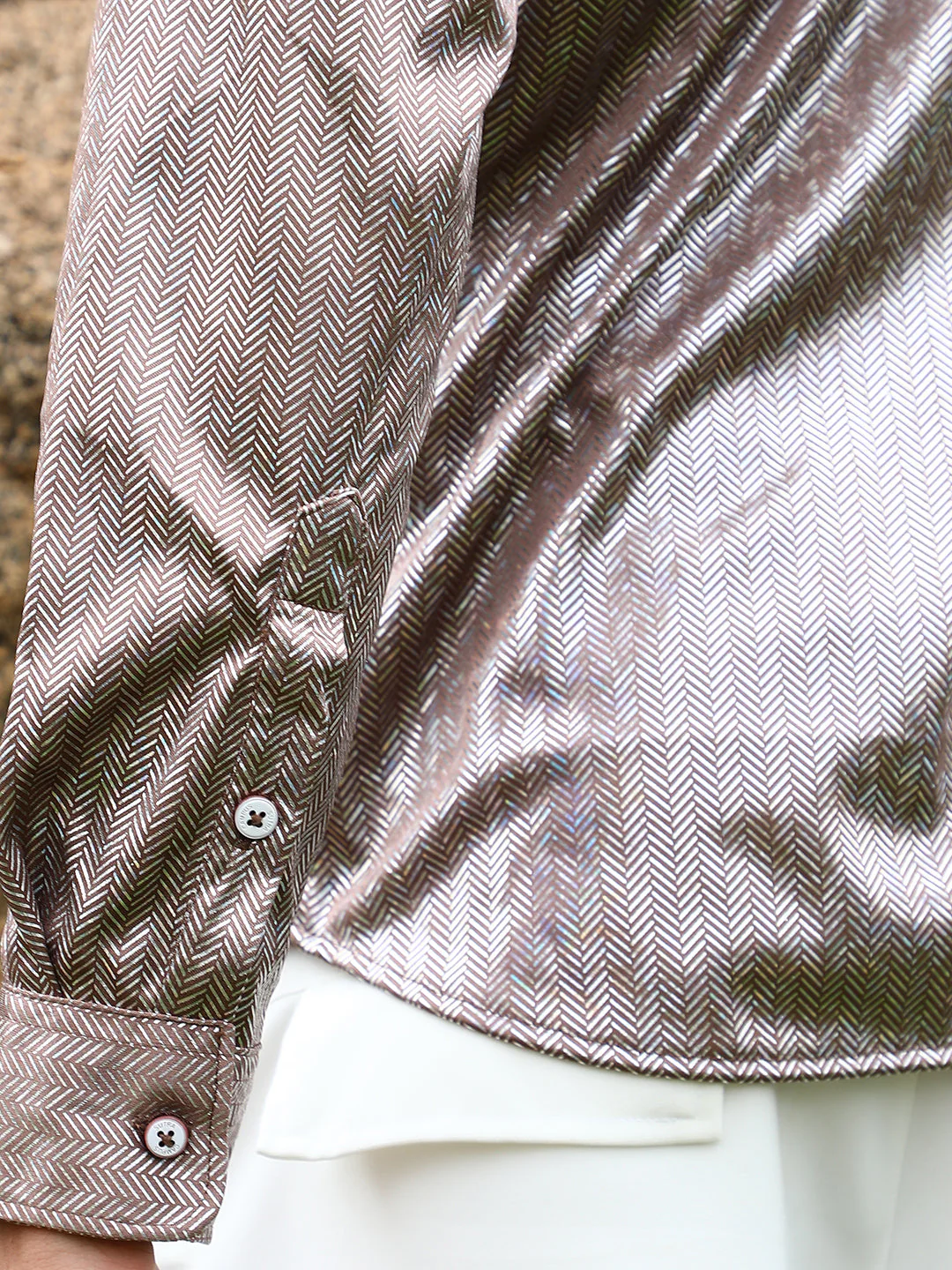 Sheen Chevron Shirt - Image 8