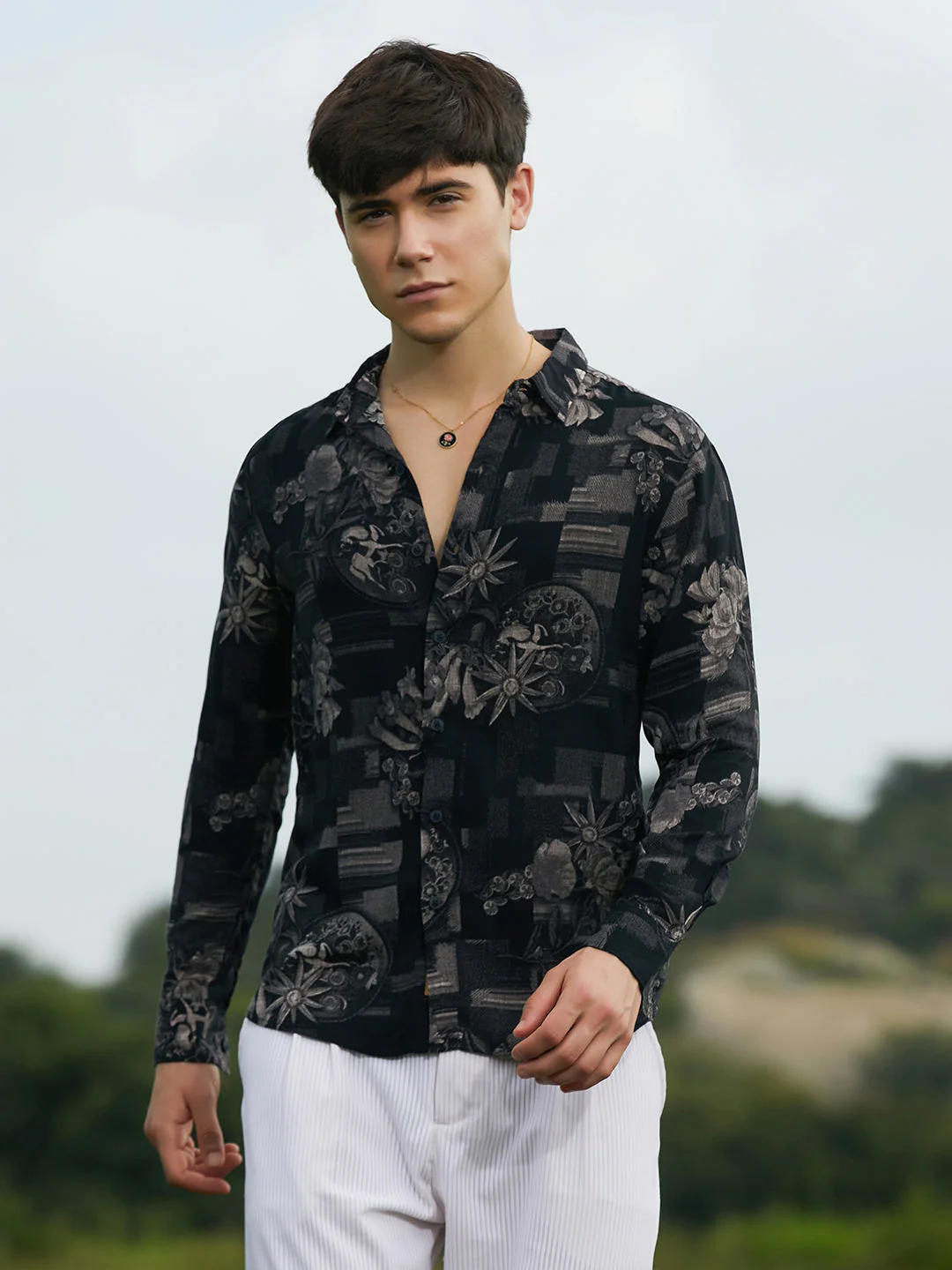 Bloom-Imprint Shirt - Image 2