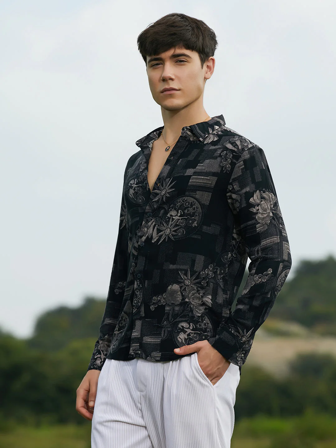 Bloom-Imprint Shirt - Image 3