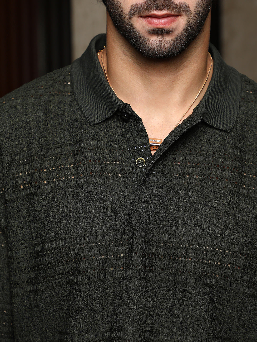 Bohomian Oversized Polo T-Shirt - Image 7