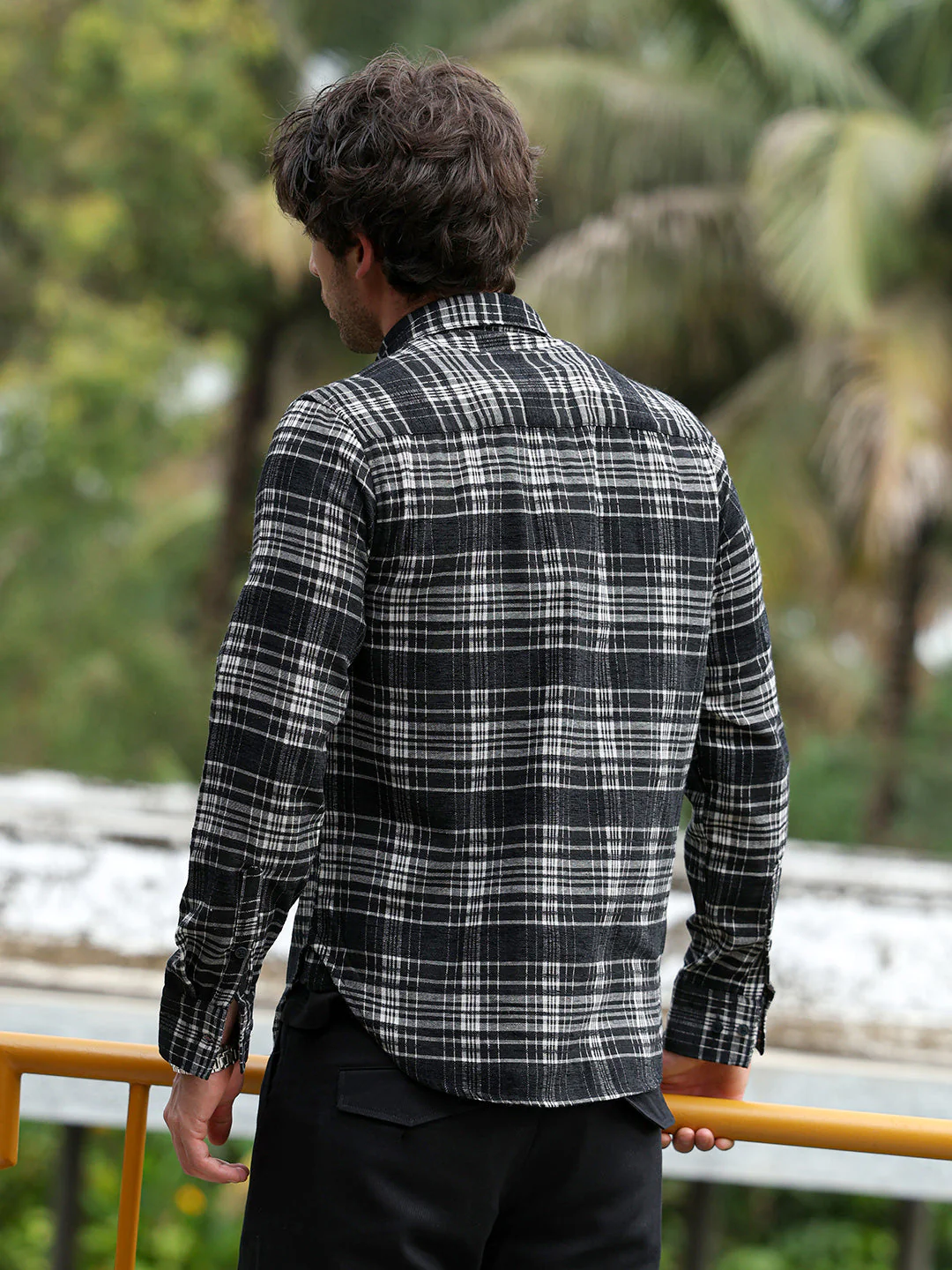Button-Down Static-Plaid Shirt - Image 4