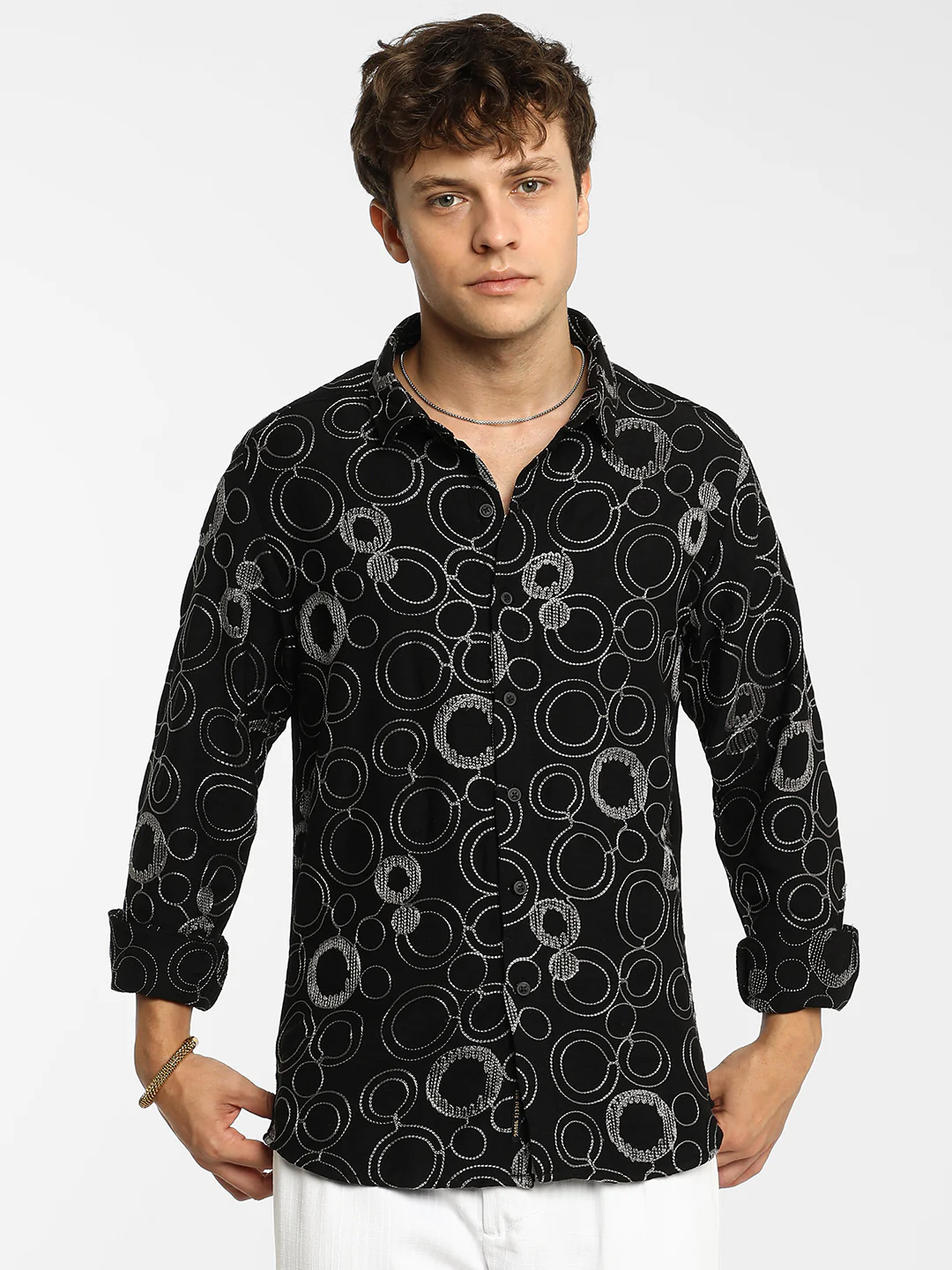 Circular-Lined Shirt - Image 10