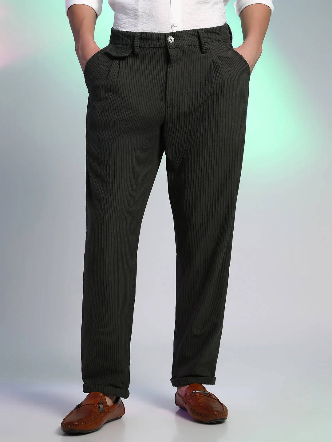 Corduroy Tailored Trousers - Image 2