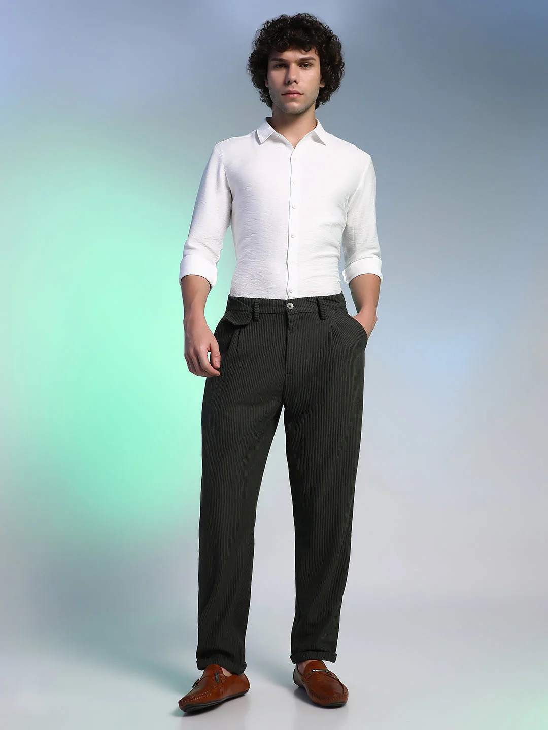 Corduroy Tailored Trousers - Image 5