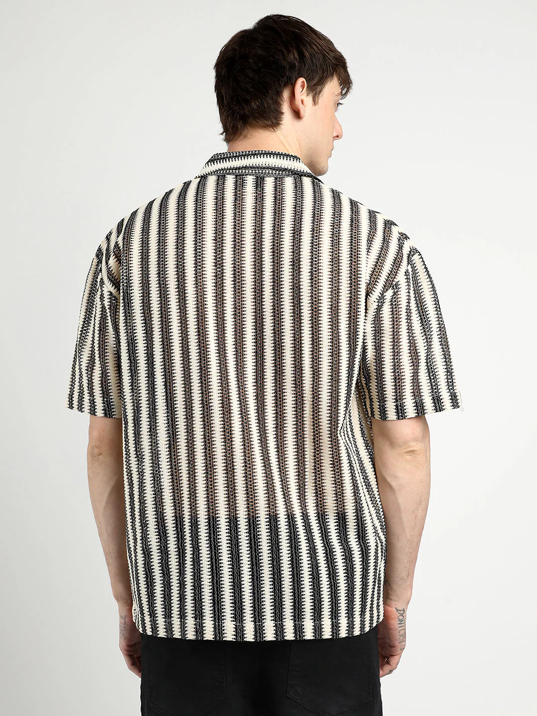 Oversized Candy Striped Shirt - Image 4