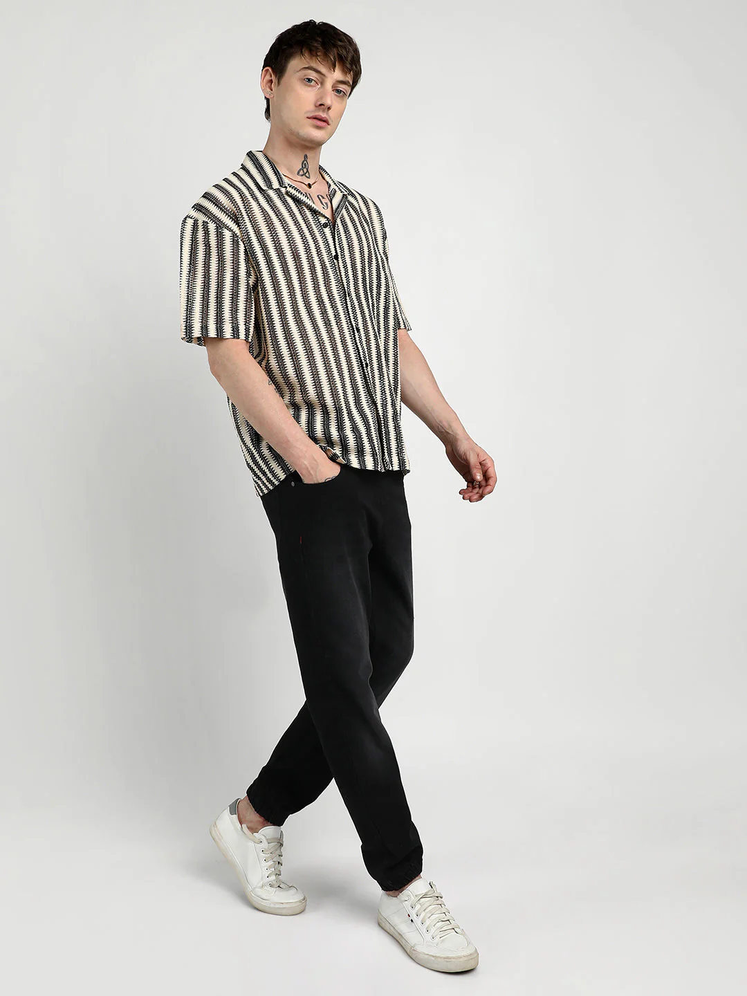 Oversized Candy Striped Shirt - Image 5