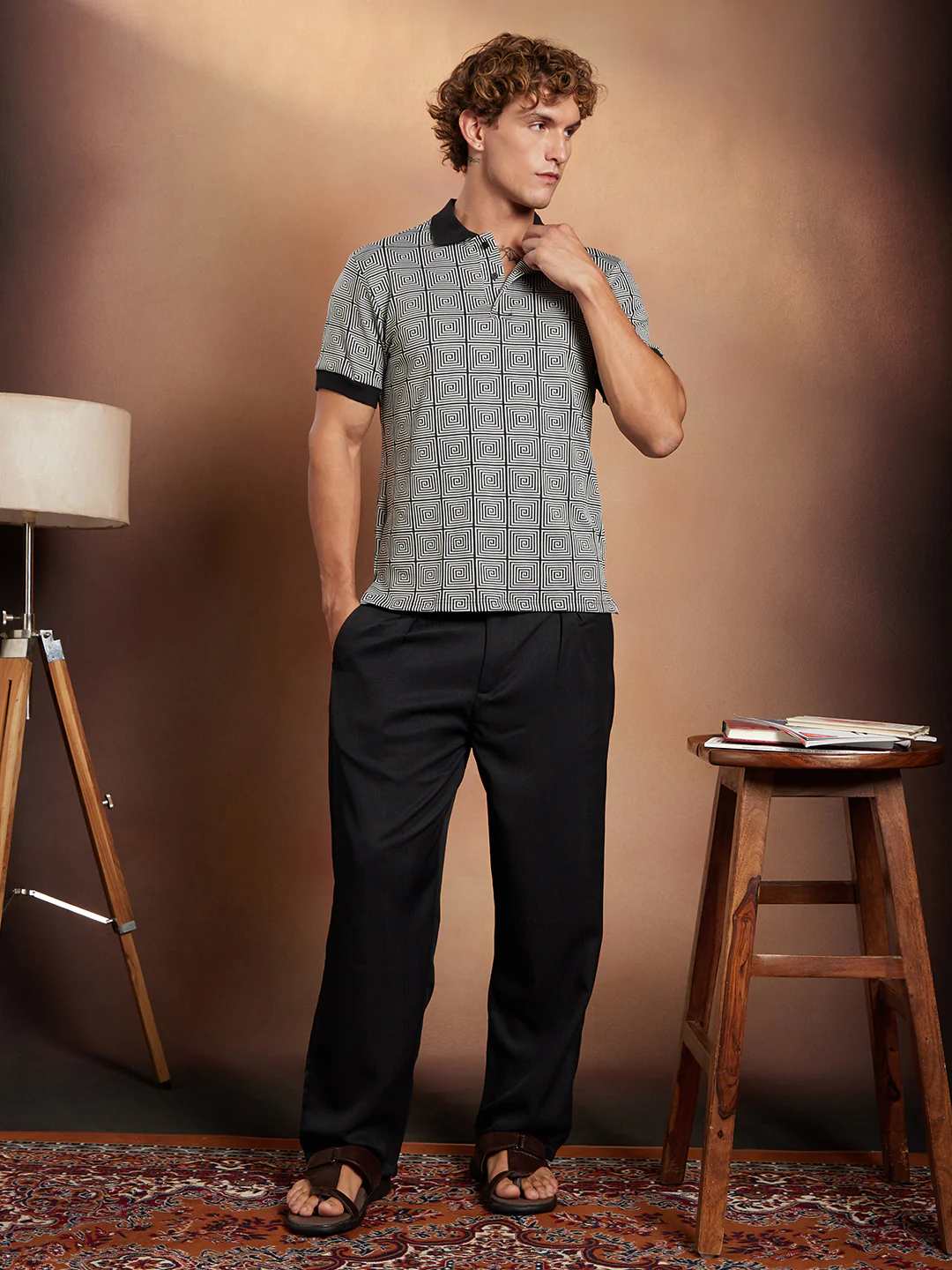 Optical-Illusion Polo T-Shirt - Image 6