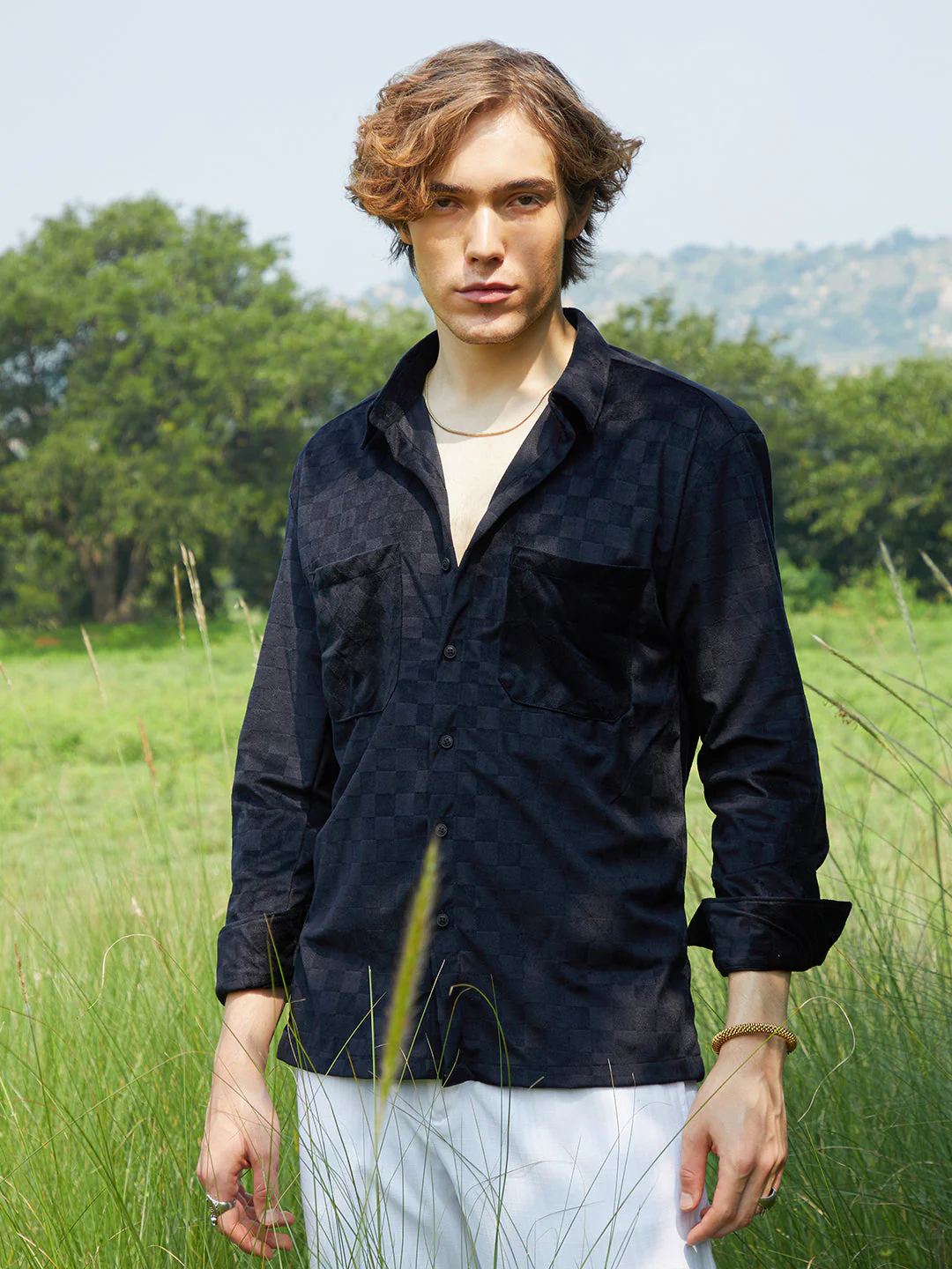 Cubic Velvet Utility Shacket - Image 2