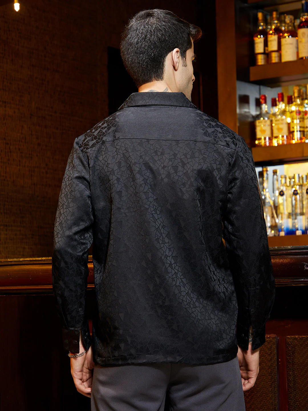 Double-Breasted Moziac Shirt - Image 4