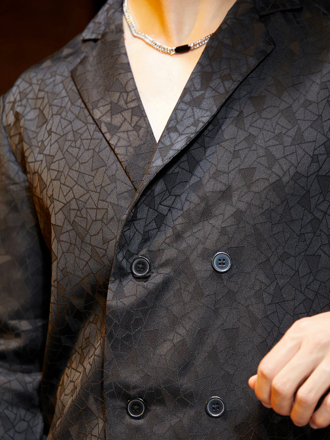 Double-Breasted Moziac Shirt - Image 7