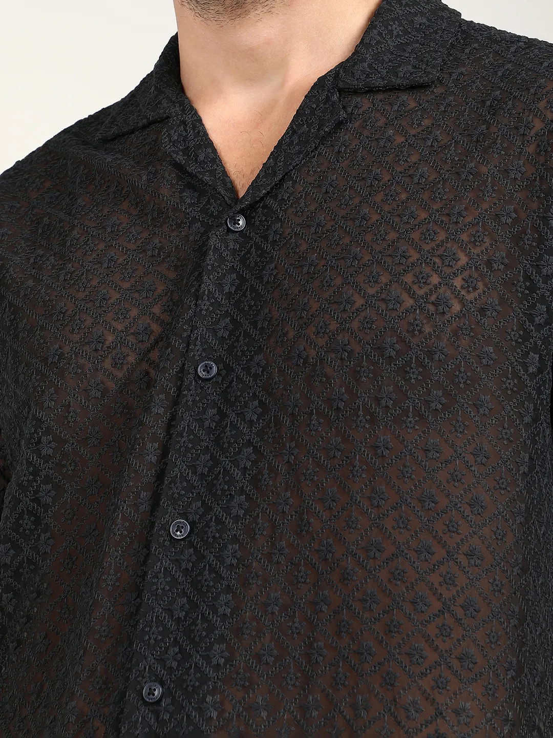 Floral Embroidered Shirt - Image 4
