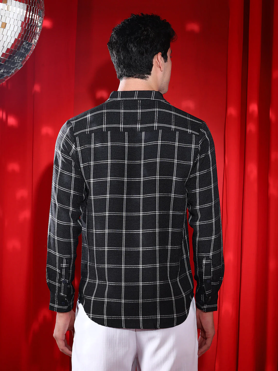Graph-Check Relaxed Shirt - Image 4