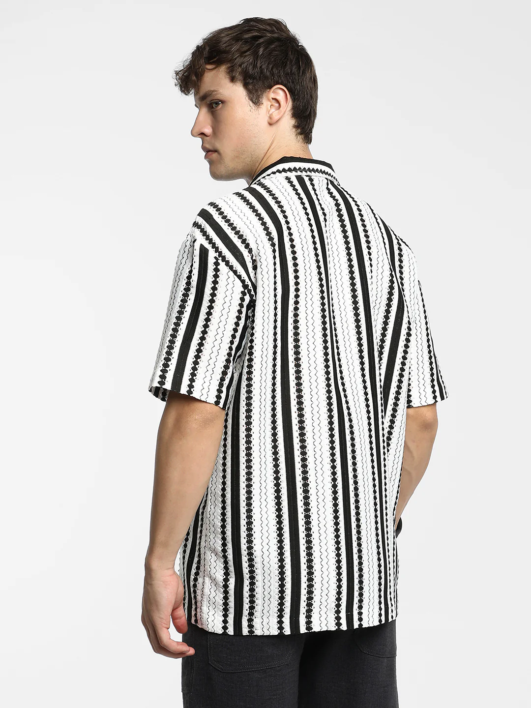 Bohemian Knit Oversized Shirt - Image 11