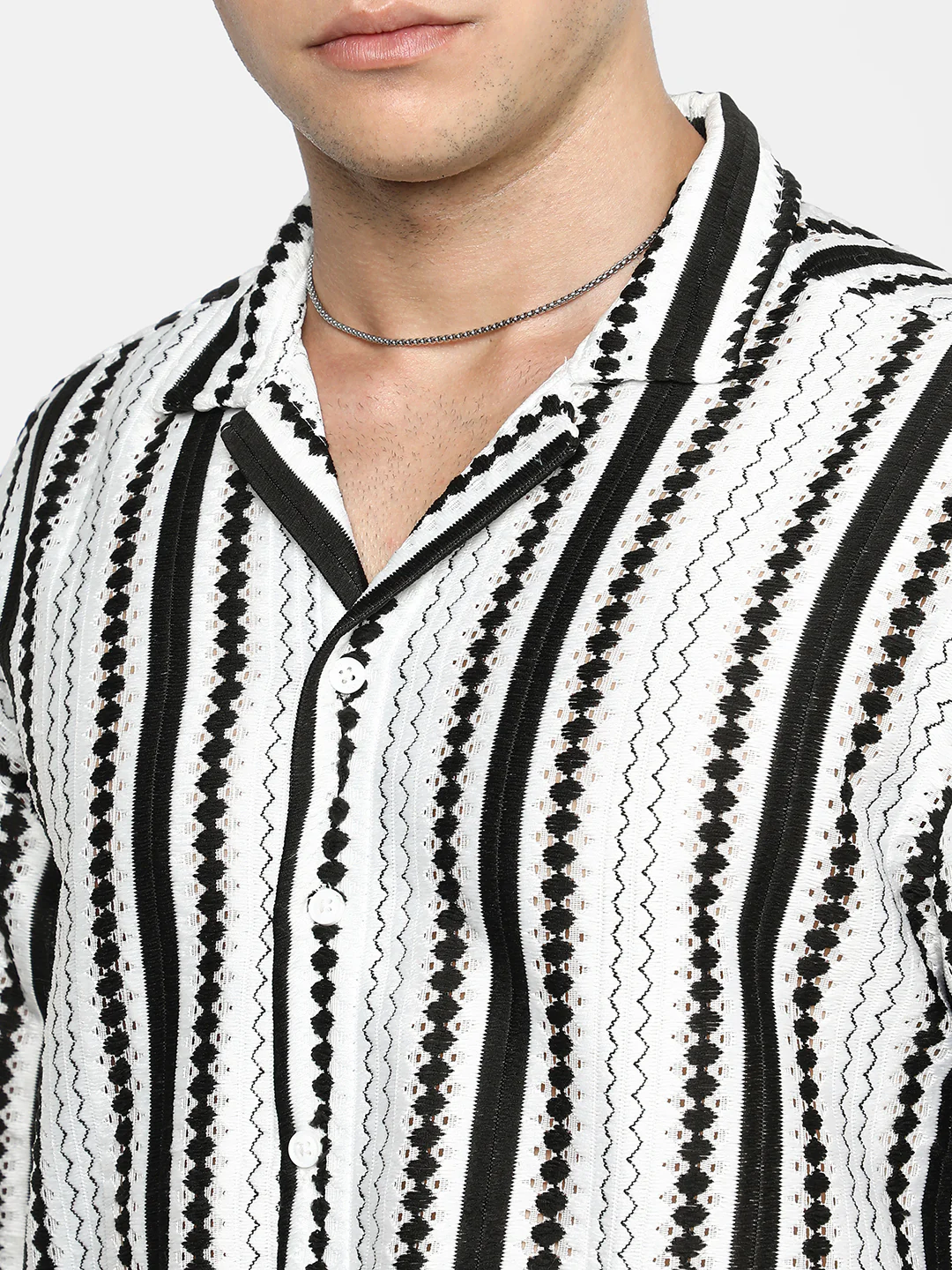 Bohemian Knit Oversized Shirt - Image 14