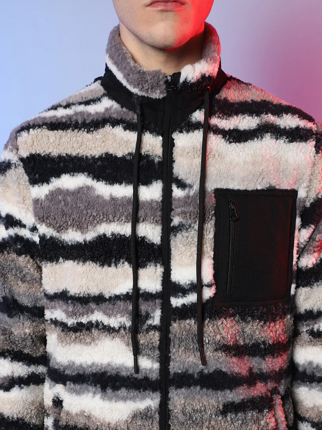 Camouflage Sherpa Puffer Jacket - Image 7