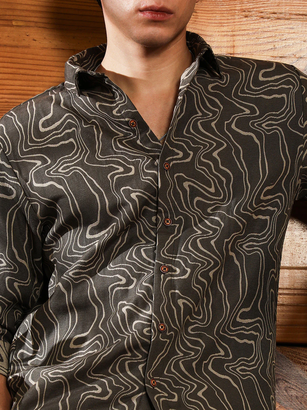 Constract-Fluid Jacquard Shirt - Image 7