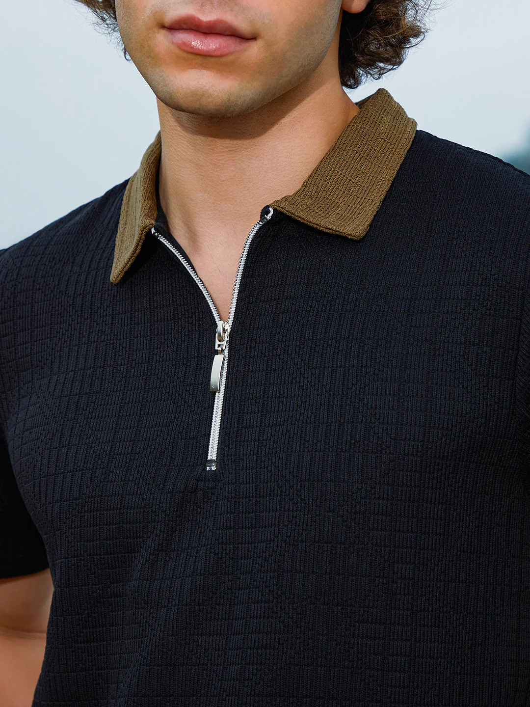Oblique-Block Polo T-Shirt - Image 7